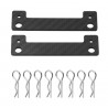 TAMIYA Carbon Fiber Front Rear Body Mount Crossmember Invisible Body Mount Post