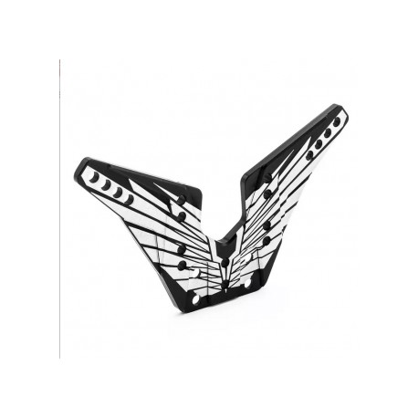 HOBBYTECH Soporte amortiguadores traseros 4mm (hecho en Francia)