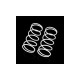 HOBBYTECH Front shock absorber spring BXR.S1 white 1.25x45mm