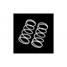 HOBBYTECH Front shock absorber spring BXR.S1 white 1.25x45mm