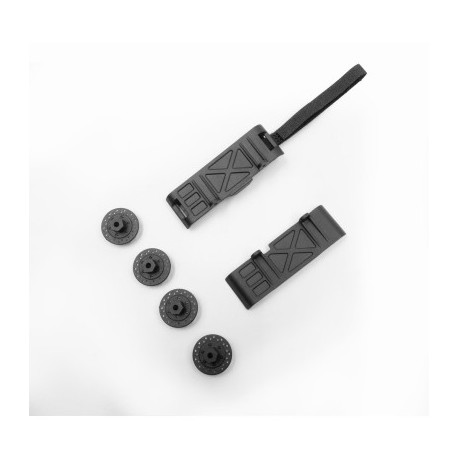 ABSIMA Skid Plate & Hex Wheel Set - GOAT 1010204