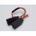 JST(Molex) 1.25mm Male to 2 x JR Female (1pc)