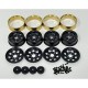 ABSIMA 1.2"" Steel Bead Lock Wheels - black (4) 1010142