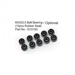 ABSIMA 6X3X2.5 Ball Bearing ( 10pcs Rubber Seal ) 1010183