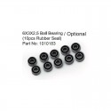 ABSIMA 6X3X2.5 Ball Bearing ( 10pcs Rubber Seal ) 1010183