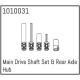 ABSIMA Main Drive Shaft Set & Rear Axle Hub
