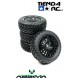 ABSIMA 1:10 Wheel Set ""Rallye Street Design"" black (4)