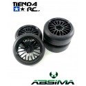 ABSIMA 1:10 Drift Wheel Set ""The Pimp"" black (4)