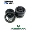 ABSIMA 1:10 Drift Wheel Set ""The Pimp"" black (4)