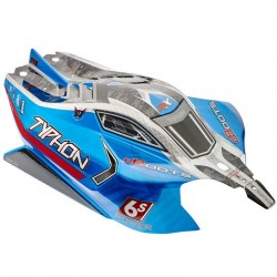 ARRMA 1/8 Painted Body with Decals, Blue: TYPHON 6S BLX