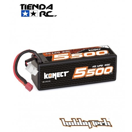 Konect Lipo 5500mah 14.8V 60C 4S1P 81.4Wh (XL pack Dean)