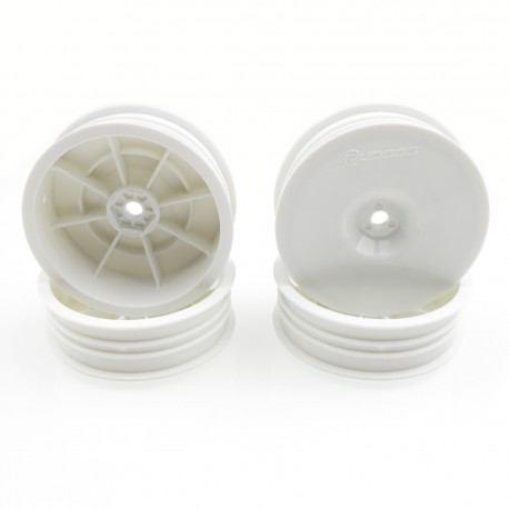 RUDDOG B7 | XB2 | LD3 - 2wd Slim Front Wheels 2.2" (White | 4pcs)