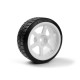 HPI Falken Azenis Drift Tire/HRE C106 Wheel White (6mm OS) 4pcs