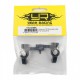 YEAH RACING ALUMINUM 7075 FRONT STEERING KNUCKLES BLACK FOR TAMIYA XV-01 XV-02
