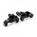 YEAH RACING ALUMINUM 7075 FRONT STEERING KNUCKLES BLACK FOR TAMIYA XV-01 XV-02