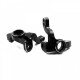YEAH RACING ALUMINUM 7075 FRONT STEERING KNUCKLES BLACK FOR TAMIYA XV-01 XV-02