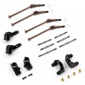 Yeah Racing Aluminum Essential Conversion Kit Black For Optima Mid / Turbo Optima / Javelin / Optima Pro