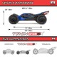 ARRMA 1/18 Typhon Grom BLX 4WD Buggy Brushless RTR Blue