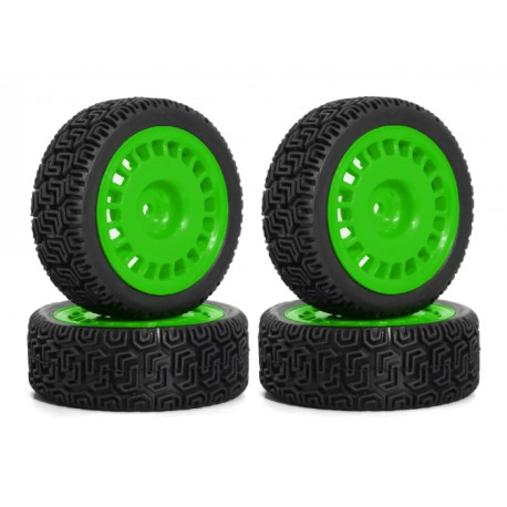 AUSTAR RALLY PIRELLY+RALLY DISH WHEELS GREEN