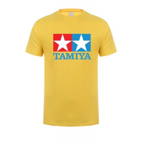 T-SHIRT TAMIYA LOGO YELLOW (S)