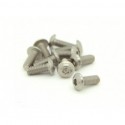 TITANIUM M3X8 BUTTON HEAD HEX SCREW (10 PCS)