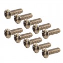 TITANIUM M3X10 BUTTON HEAD HEX SCREW (10 PCS)