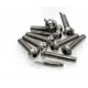 TITANIUM M3X12 BUTTON HEAD HEX SCREW (10 PCS)