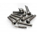 TITANIUM M3X12 BUTTON HEAD HEX SCREW (10 PCS)