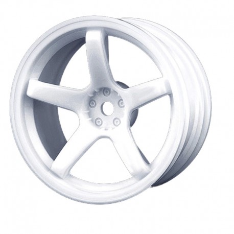 MST WHITE 5 SPOKES WHEEL OFFSET 5 (4)