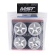 MST Flat Silver 5 Spokes WheelL Offset 5 (4)