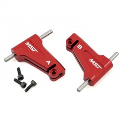 MST RMX 2.5 S ALUM. UPPER ARM SET (RED)