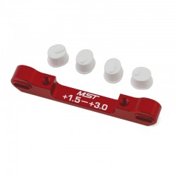 MST ADJ. ALUM. SUSPENSION MOUNT (+1.5-+3.0) (RED)