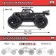 ARRMA 1/8 NOTORIOUS 6S V6 ST 4WD BLX Brushless RTR, Negro