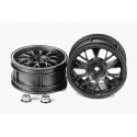 TAMIYA REINFORCED ONE-PIECE MESH  WHEELS (1 PAIR)