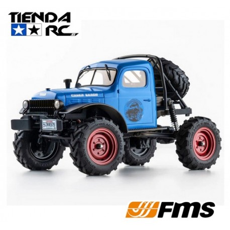 FMS FCX24 Power Wagon V2 (Blue) RTR 4WD Rock Crawler w/2-Speed Transmission
