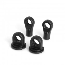 LC Racing Shock Parts: Upper and Lower Composite Ball Caps (PTG-2)