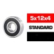 5x12x4mm KIT RODAMIENTOS "HS" TAPAS GOMA (10u.)