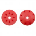 Ultimate 16mm CONICAL SHOCK PISTONS RED (8x1.2mm angled) (2pcs)