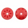 Ultimate 16mm CONICAL SHOCK PISTONS RED (8x1.2mm angled) (2pcs)