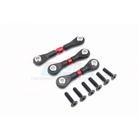 GPM TT02 Alloy Steering TIE-ROD SET (Red)