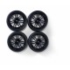 Carson 1:10 wheel set(4) Design 14Sp.black 26mm