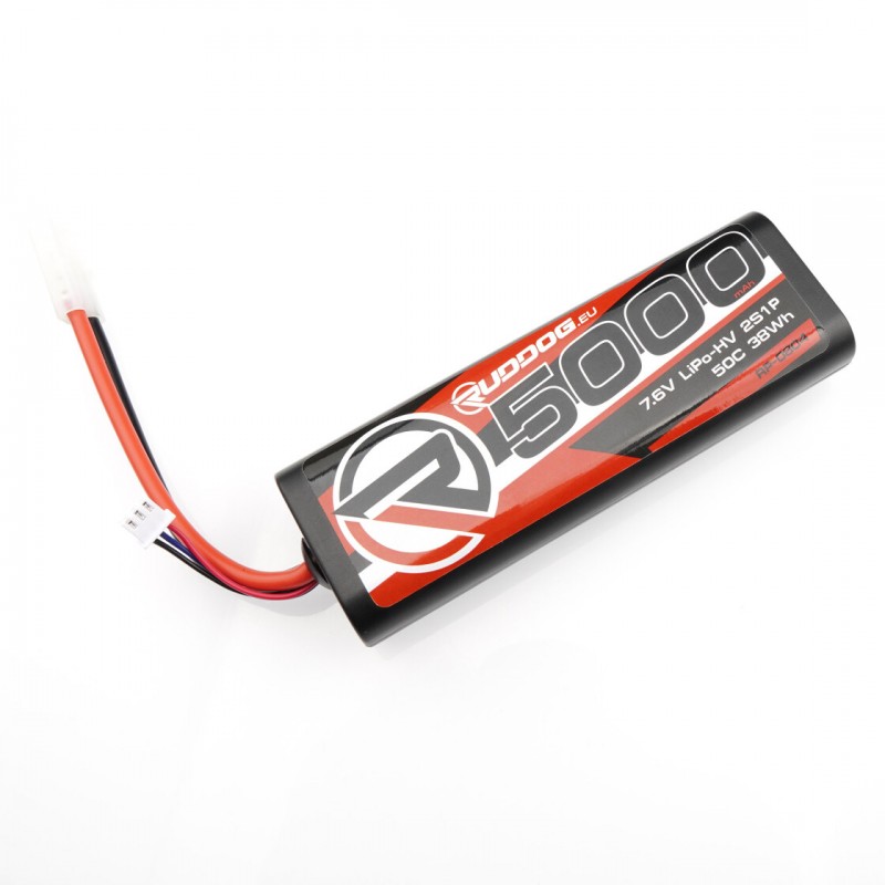 Batterie LiPo RUDDOG 4000mAh 7.4V 50C – Format Stick Avec Connecteur Tamiya
