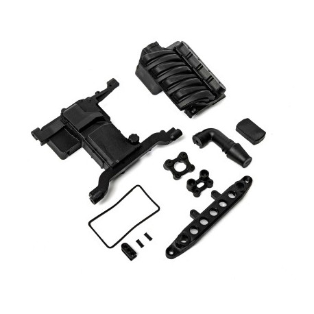 SCX6: Front Servo Mount-Engine Cover-Seals
