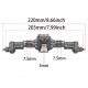 Bdx Rc CNC Machined Aluminum Alloy Front and Rear Portal Axle for 1/10 RC Crawler Car 