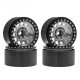 Bdx Rc 2.2" Aluminum Beadlock Crawler Wheels M105 Grey/Black (4pcs)