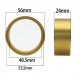 Bdx Rc Brass Heavy 1.9Inch Beadlock Wheel Rim Hub for 1/10 RC Crawler Car (4pcs)