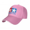 Baseball Cap Vintage Tamiya Logo  Adjustable (Pink)
