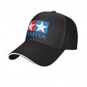 Baseball Cap Vintage Tamiya Logo Adjustable (Black)