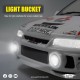 Yeah Racing 1/10 Mitubishi Lancer EVO IV Clear Body w/Rims Set