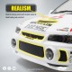 Yeah Racing 1/10 Mitubishi Lancer EVO IV Clear Body w/Rims Set